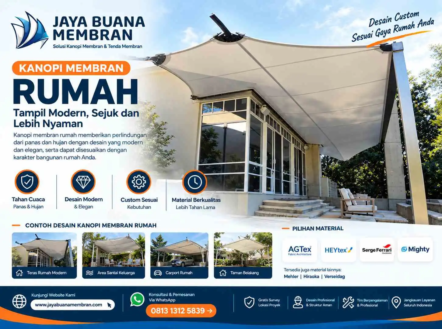 Kanopi Membran Rumah