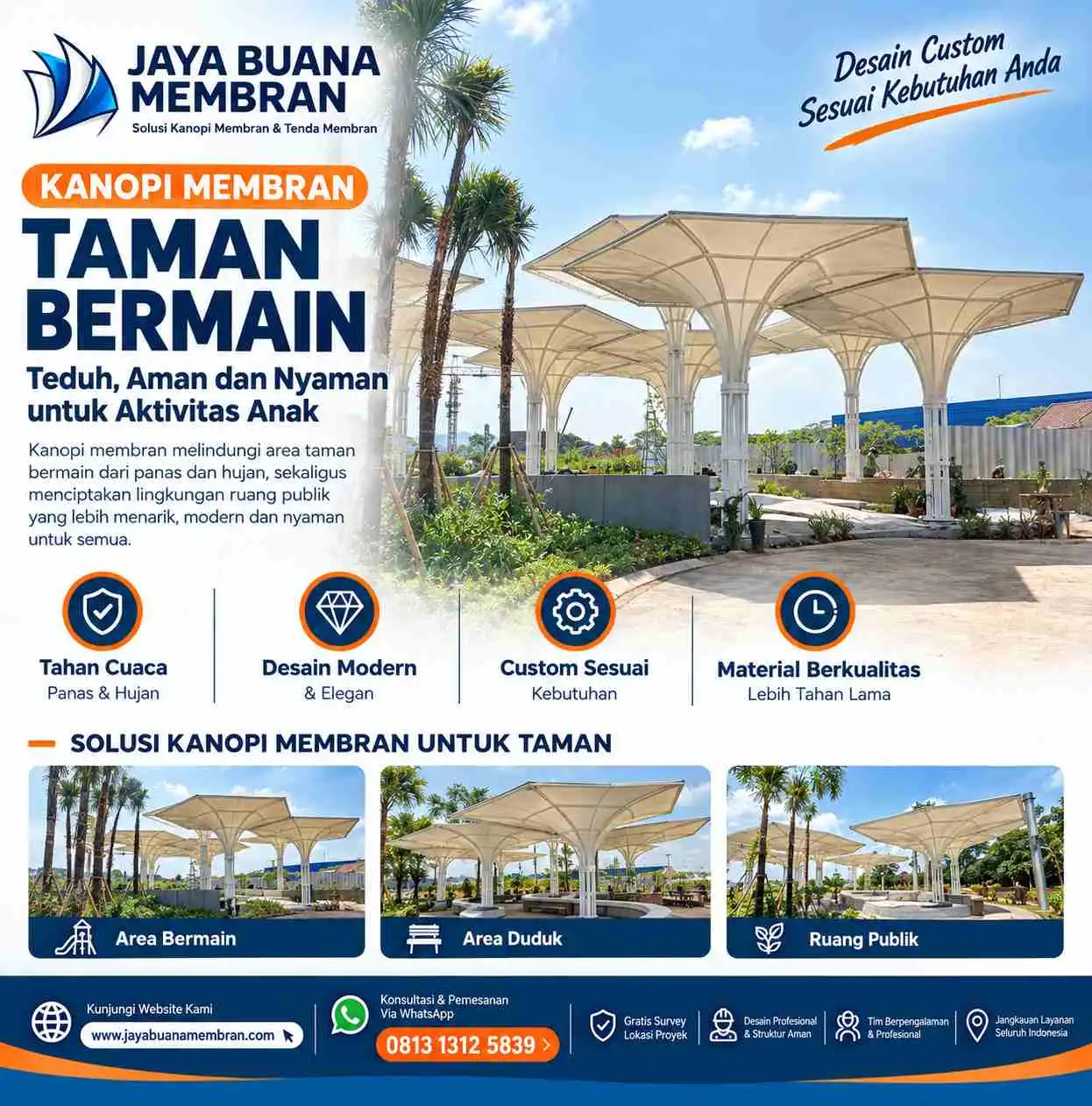 Kanopi Membran Taman